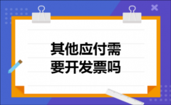 其他应付需要开发票吗