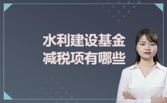 水利建设基金减税项有哪些