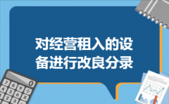  对经营租入的设备进行改良分录