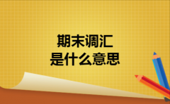  期末调汇是什么意思