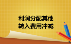 利润分配其他转入费用冲减