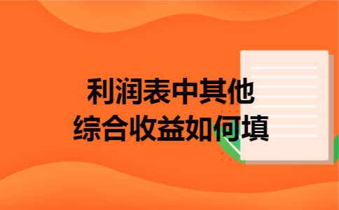 利润表中其他综合收益如何填
