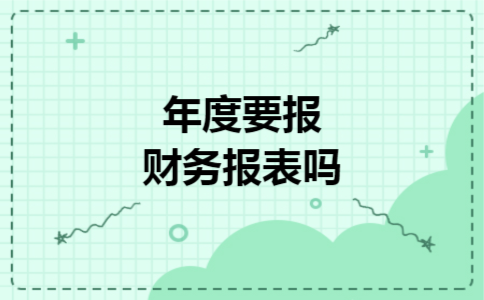 年度要报财务报表吗