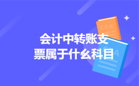 会计中转账支票属于什么科目 会计中转账支票属于什么科目