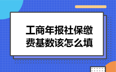 工商年报社保缴费基数该怎么填