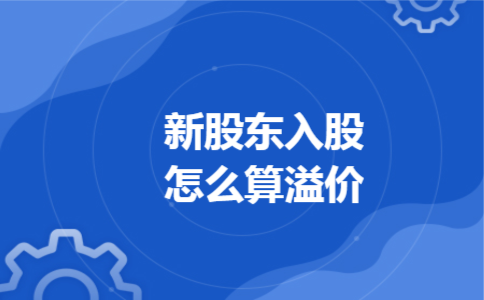 新股东入股怎么算溢价 新股东入股怎么算溢价