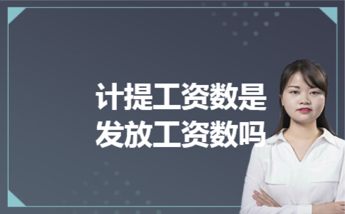 计提工资数是发放工资数吗