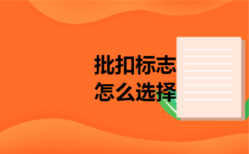 批扣标志怎么选择