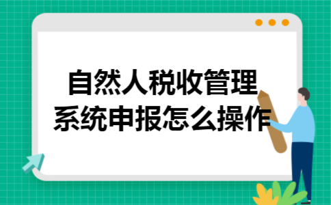 自然人税收管理系统申报怎么操作