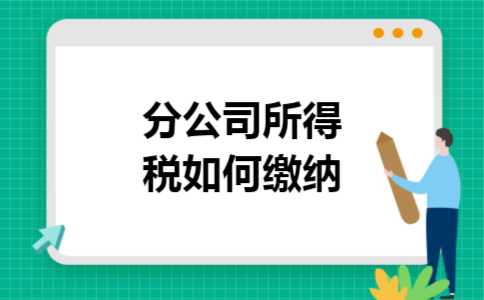 分公司所得税如何缴纳