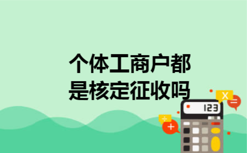 个体工商户都是核定征收吗