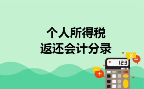 个人所得税返还会计分录 个人所得税返还会计分录