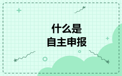 什么是自主申报