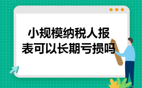 小规模纳税人报表可以长期亏损吗