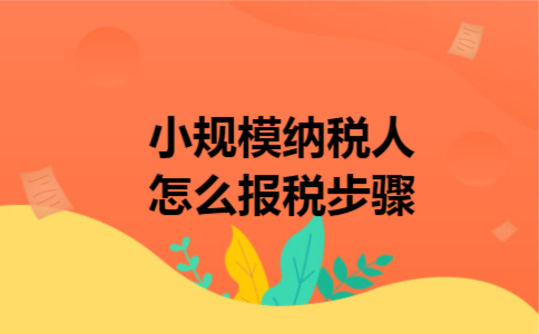  小规模纳税人怎么报税步骤