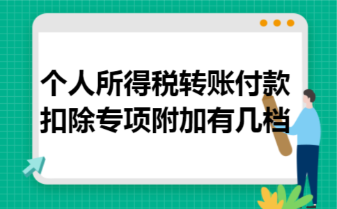 个人所得税转账付款扣除专项附加有几档