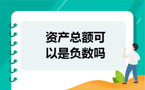 资产总额可以是负数吗