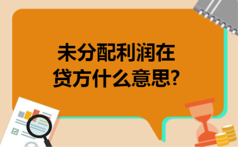 未分配利润在贷方什么意思?