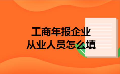 工商年报企业从业人员怎么填
